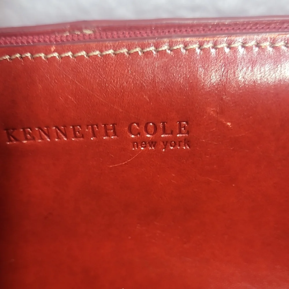 Red Leather Shoulder Bag - Picture 2 of 4